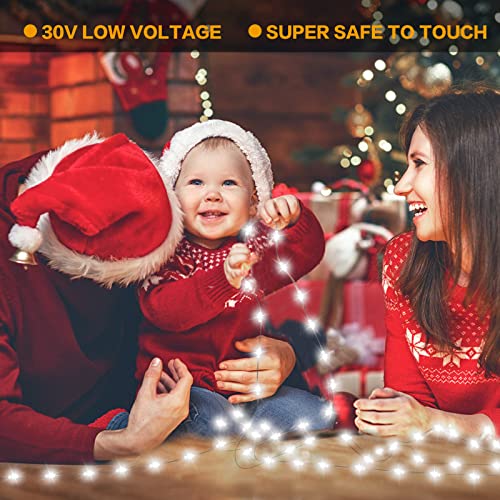 Gdealer Christmas Lights Outdoor 500Led 164Ft 8 Modes Christmas Tree String Lights Cool White& 2 Pack 20 Feet 60 Led Fairy Lights Battery Operated Warm White With Remote Control Timer #TOP4