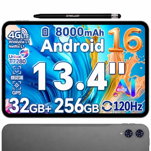 Amazon.co.jp: タブレット Android 16 TECLAST T65 大型アンドロイド