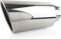 Vista 10 de RP Remarkable Power, punta de escape de 5" de entrada, 10" de salida, 15" de largo, borde laminado de acero inoxidable de 20 grados, punta de escape