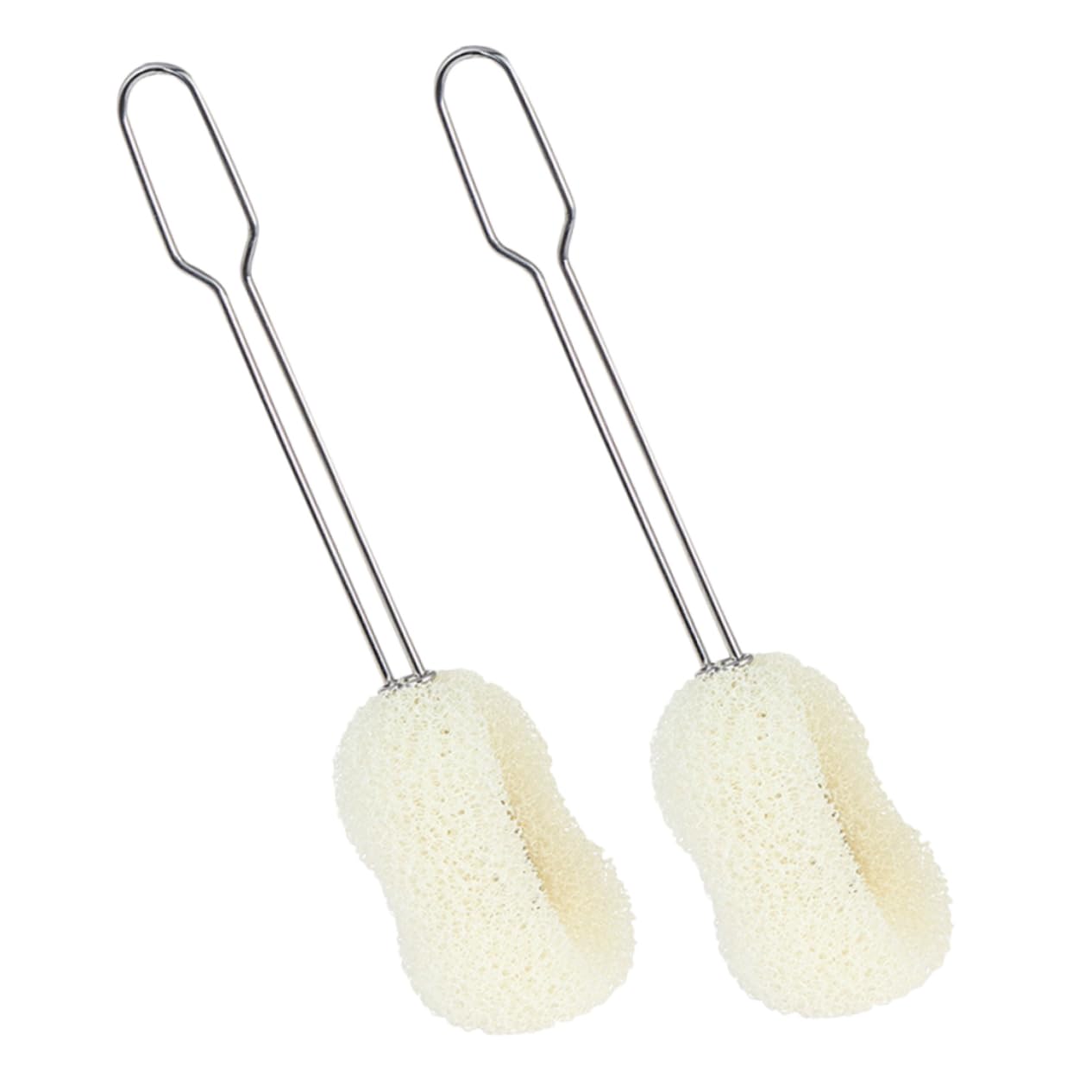 Healeved 2pcs Cleaning Brush Bottle Brush Scrubbers Water Bottle Brush Cup Brush Bottle Dish Cleaner Cleaning Scrubber Cup Cleaner Bottle Washing Brush Yellow Sponge