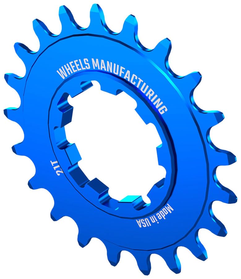 Wheels Manufacturing Solo-Speed Cog - 21t, Fits Solo-Spline and Solo-XD Kits, Blue