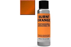 Professional Anodizing Dye for Aluminum - Orange 2B: Create Vibrant Light to...
