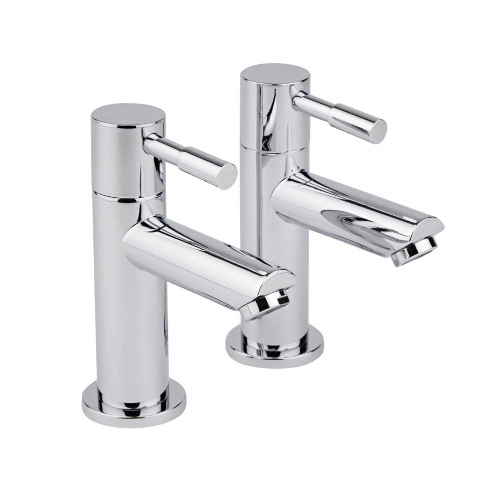 Milano Chrome Mirage Bathroom Bath Pillar Taps