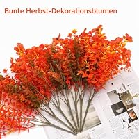 msymsyu 7 Bündel Kunstblumen Herbststrauß, Kunstblumen Herbst Dekoration – Ansicht 4