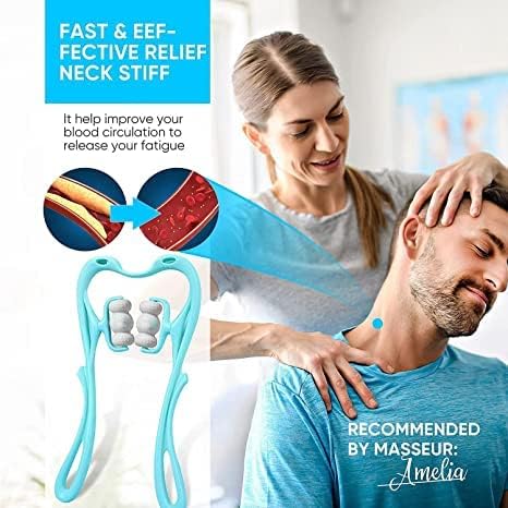 PAVITYAKSH Manual 6 Ball Roller Neck And Body Massagers Physio Trigger Point Roller Self Massager Handheld (for Cervical Neck, Shoulder, Arms, Legs,Calf, Thigh & Back Waist Pain Relief PAVITYAKSH Manual 6 Ball Roller Neck And Body Massagers Physio Trigger Point Roller Self Massager Handheld (for Cervical Neck, Shoulder, Arms, Legs,Calf, Thigh & Back Waist Pain Relief