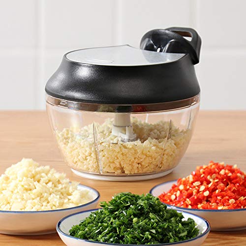 Aibecy Cortador manual de alimentos Cortador manual de alho Picador de alho picador manual Processad