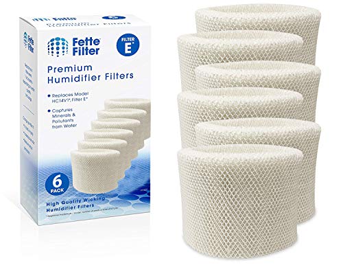 Fette Filter - Humidifier Wicking Filters Compatible with Honeywell HC-14V1, HC-14, HC-14N. Filter E. (Pack of 6)