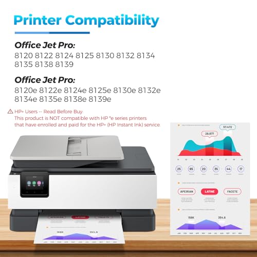Image of haikyuu 923e 923XL 923 Compatible for Office Jet Pro 8135e 8135 8125e 3 Large Black