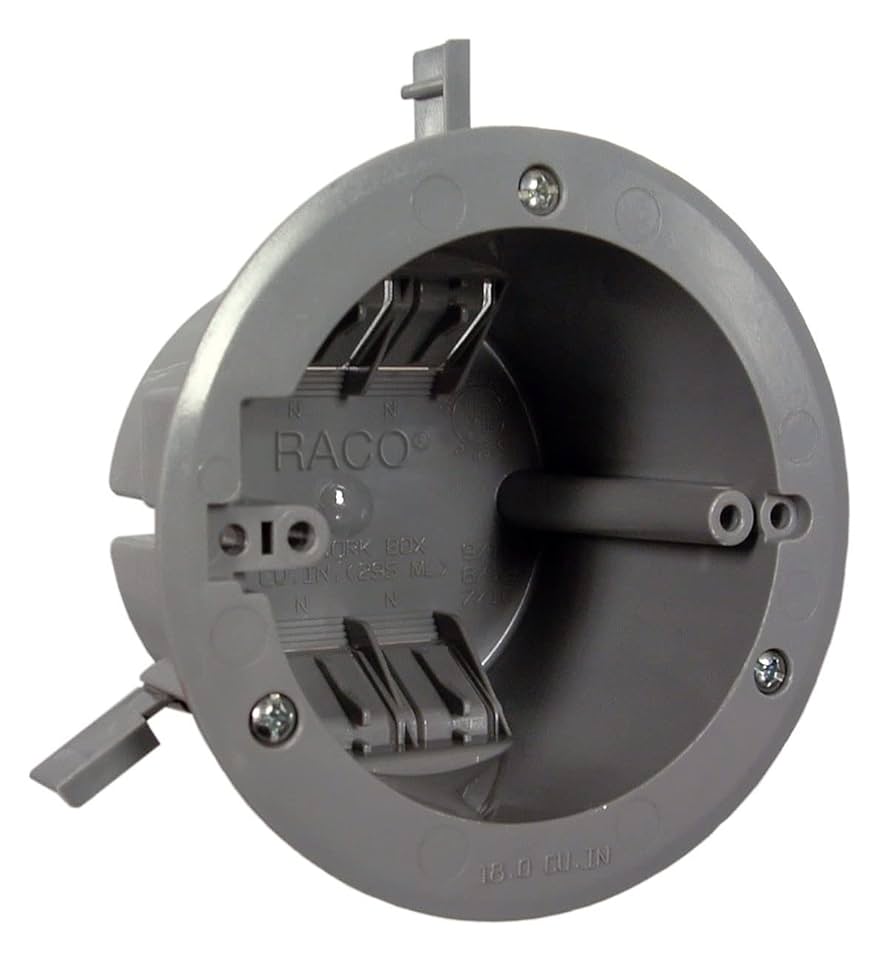 4 in. Round Nonmetallic Vapor Barrier Ceiling Box, 2-39/64