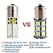 1156 Ba15s 1141 P21w 12v LED Bulbs, PYJR Single Contact Bayonet Base, 5W Cool White 6000K 500LM, Waterproof Light, For RV, Trailer, Boat, lawn tractors, mower. (Pack of 2)