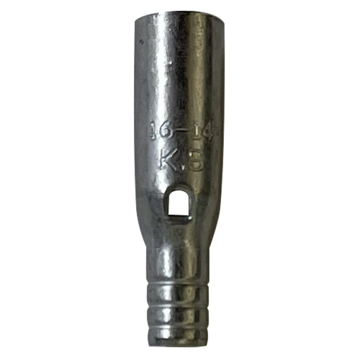 Sherco-Auto 200 Pcs Non-Insulated 16-14 AWG Gauge Male & Female Quick Bullet Connectors - Pure Copper and Strong Crimps for Uninsulated .157 Blade Wire Splice Connectors - Made in USA
