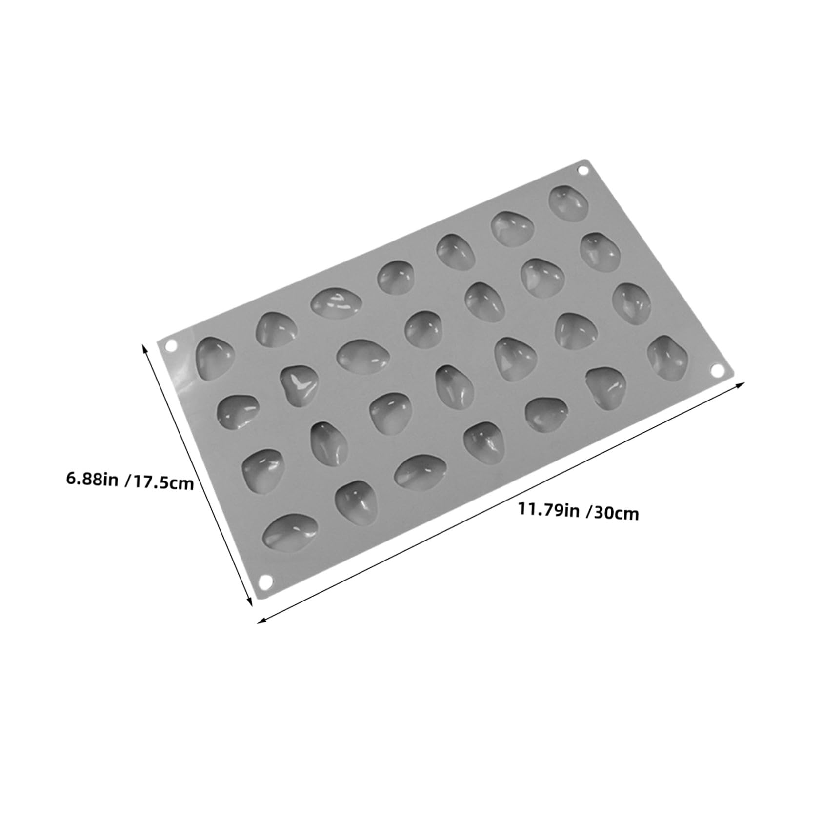 VALICLUD 2pezzi Stampo in Silicone Forma di Pietra Cavità per Cioccolatini Mousse al Cioccolato Biscotti e Decorazioni di Torte Antiaderente e Facile da Pulire