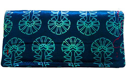 Blue Printed Cotton Silk Clutch Purse For Women Clutch For Daily Use Wallet Purse For Women-image-20