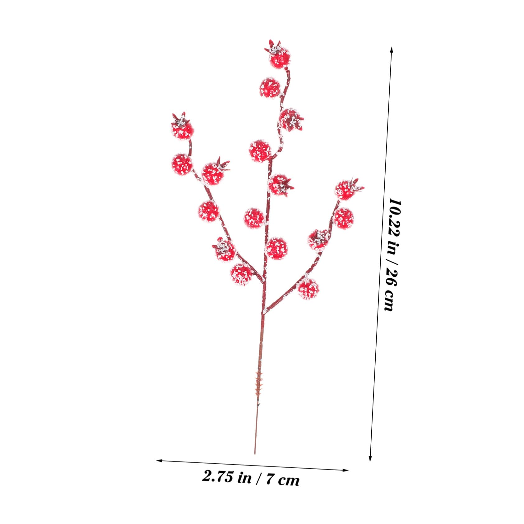 VALICLUD 10pièces Baies De Houx Miniatures Rouge Lot pour Décoration De Noël Et Événements