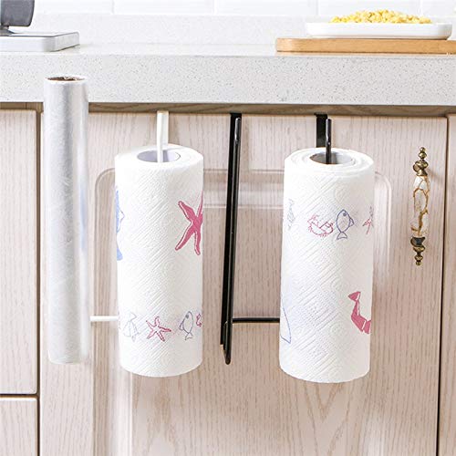 NATWEE WREBJY Küchenorganisator Toilettenpapierhalter Papierhandtuchhalter Taschentuchhalter Hängendes Badezimmer Toilettenpapierhalter Handtuchhalter (Farbe: B) It's so Kind of You