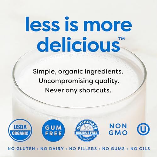 MALK Almond Milk Unsweetened (32oz, Pack of 6) - Shelf Stable Organic Almond Milk, Non GMO, Whole 30, Dairy Free, Vegan, Plant Based, No Gums or Fillers - Malk for Smoothies, Cereal, Coffee,Creamer