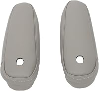 Vista 1 de ROADFAR Funda de cuero para reposabrazos izquierda y derecha para Toyota Sienna 2011 2012 2013 2014 2015 2016 2017 solo parte de cuero gris