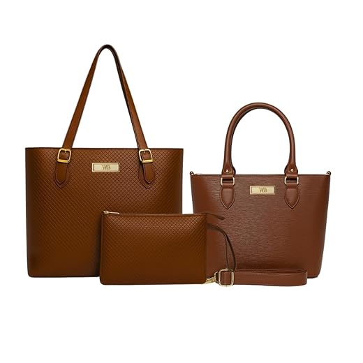 Kit Bolsa Feminina Grande + Baú + Carteira