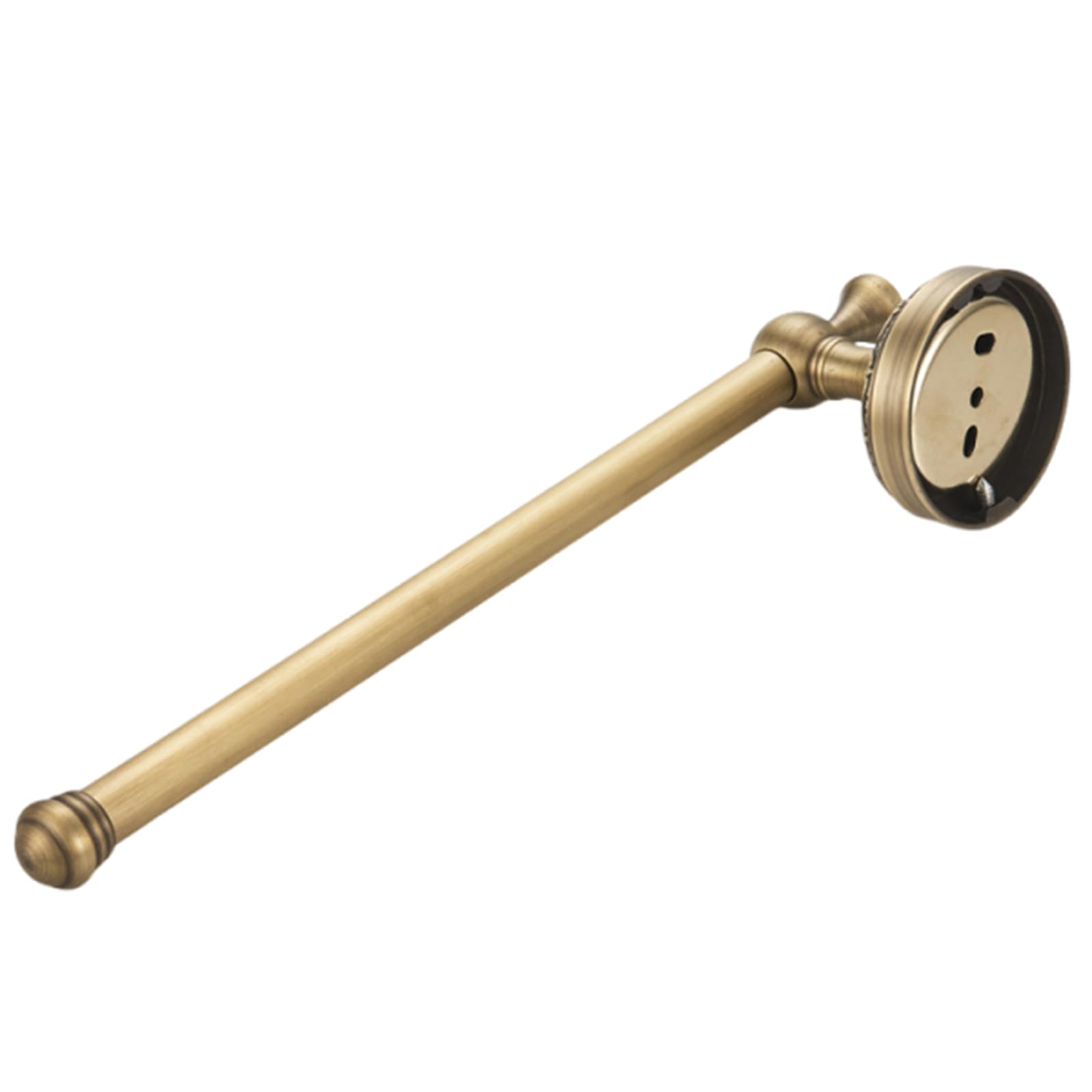 Embossed Towel Rack Wall Mounted Metal Single Towels Rod Bathroom Hardware Towel Rod Rails Easily Installation Rusts Resistant Metal Bathroom Hardware