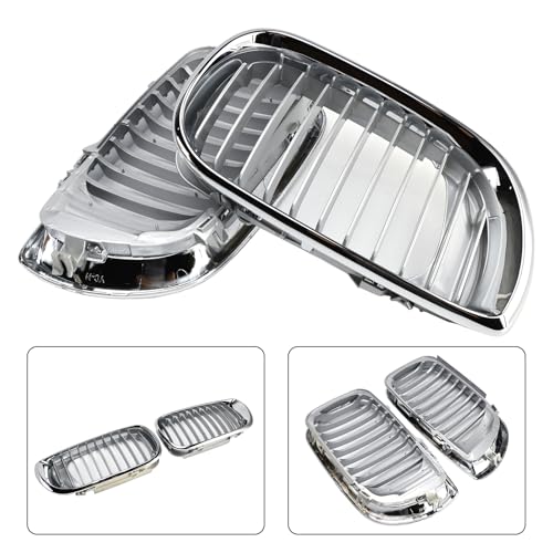 Artudatech Front Bumper Grille Kidney Hood Grill Fit for BMW E46 3 Series 4 Door 2002-2005 Chrome - Image 6