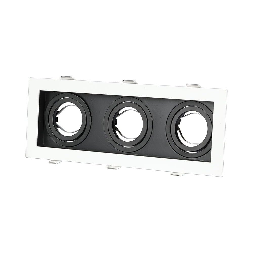 Montage Carré Blanc+Noir VT-887 V-TAC pour 3XGu10