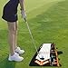 Fancyes Golf Practice Swing Mat, Golf Station Board Swing Trainer for Men Women Golf Training Aids Pad, Golf Swing Stand Mats for Indoors Outdoors