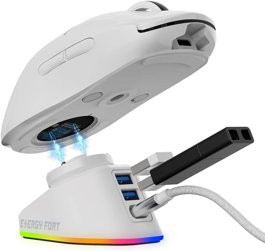 Charging Dock for Logitech Mouse G Pro X Superlight, G502/G502X/G502X