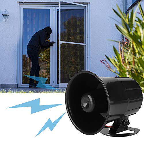 Outdoor Siren DC 6-12V Security Alarm Siren Alarm Horn 110dB Black - Image 2