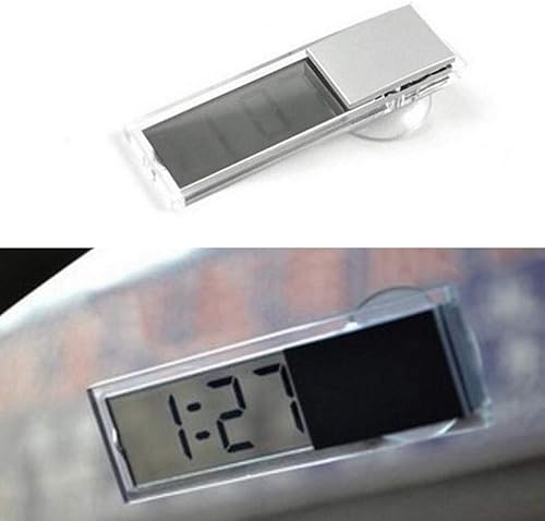 Miniatura 5 de Eaglerich 1 unids peso ligero durable transparente coche electrónico reloj pantalla LCD digital con lechón más nuevo reloj LCD reloj