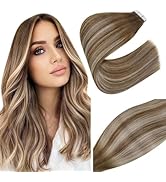 Vivien Balayage Tape in Extensions Echthaar Braun Tape in Echthaar Extensions Remy Echthaar Tape ...