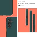 YATWIN Silicone Back Case for Samsung Galaxy A26, Soft-Touch Phone Back Cover for Samsung Galaxy A26 - Dark Green gallery image
