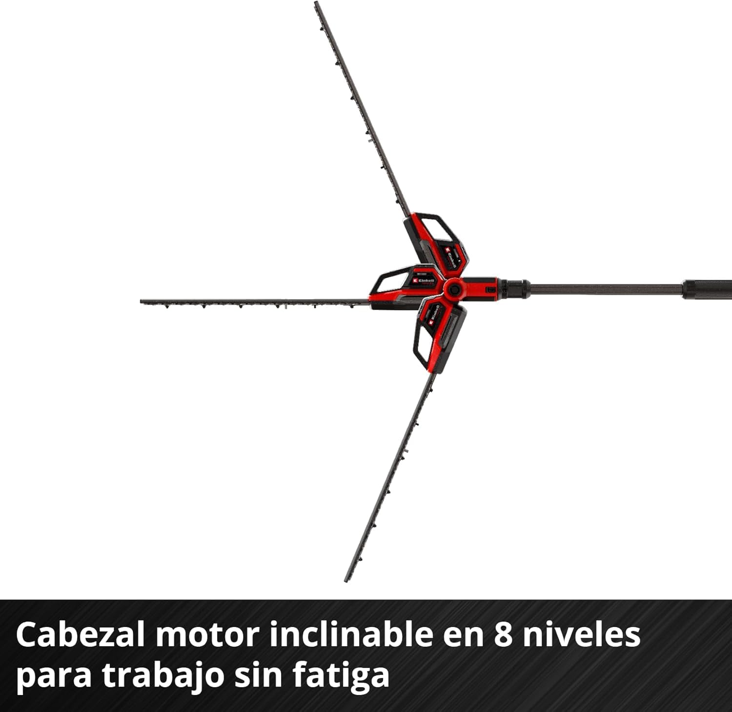 Cortasetos telescópico con batería GP-HH 18/50 Li T BL-Solo Einhell Professional Power X-Change (18V, longitud de corte 50 cm, distancia entre dientes 25 m, Brushless, 8 veces inclinable, sin batería)