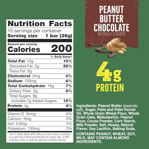 Image of Nature Valley Peanut Butter Chocolate Crispy Creamy Wafer Bars, 4g Protein, 15 Bars, 19.5 oz