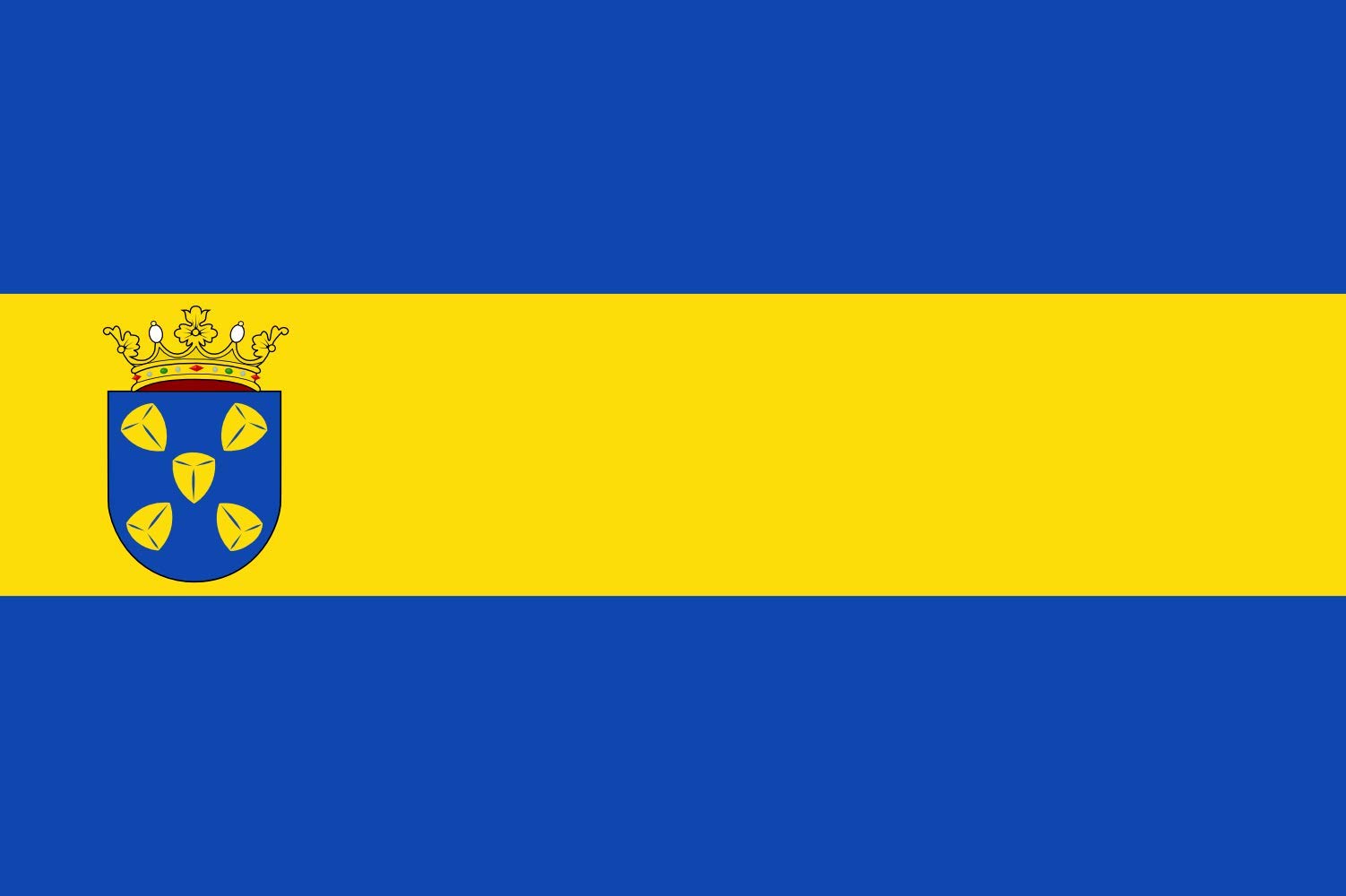Drapeau de Bussum 1938-b grande taille pour pavoisement municipal