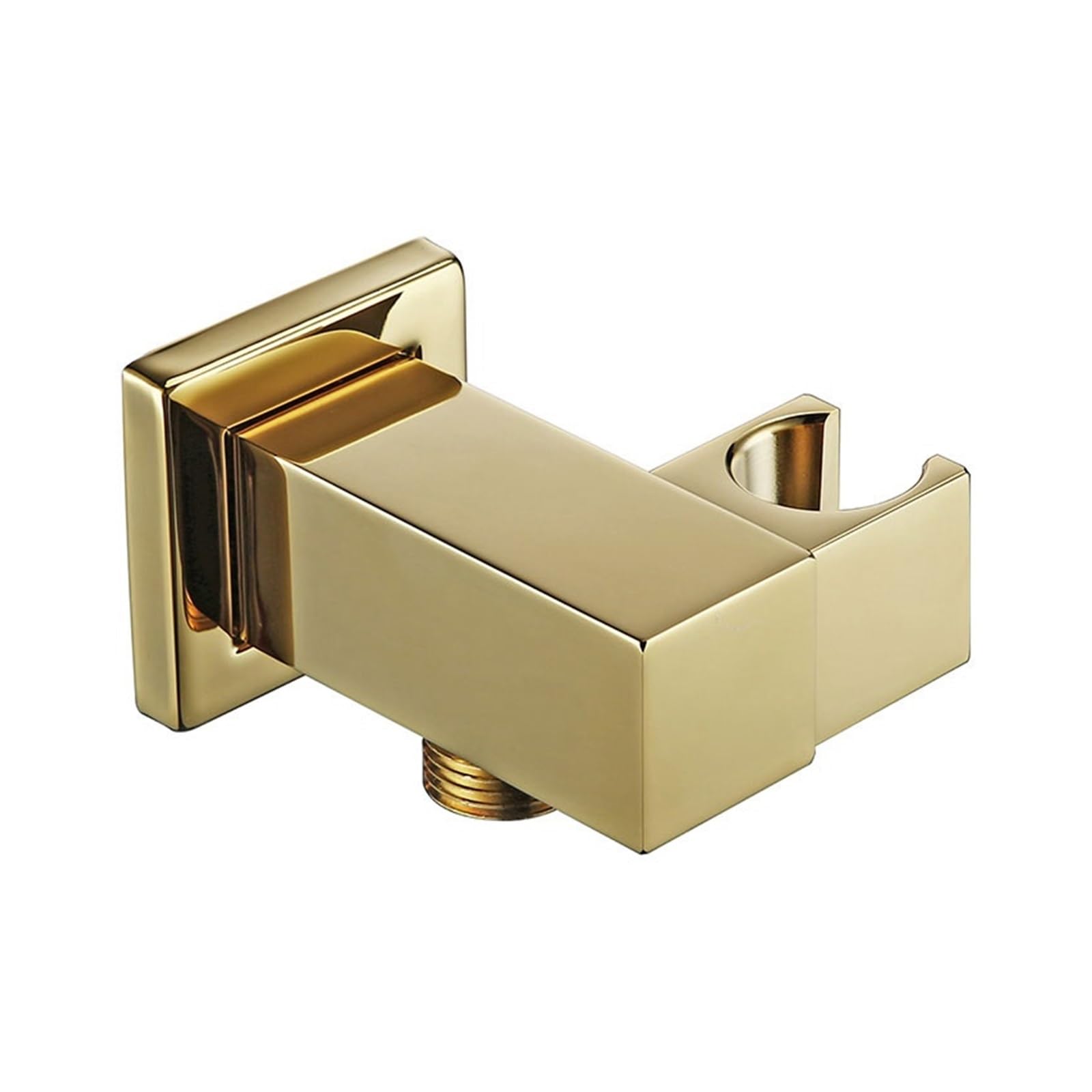 Handbrausehalterung, Gold, klein, tragbar, zur Wandmontage, poliertes Messing for Badezimmer-Hardware, universeller Brausehalter für Badezimmer, Dusche