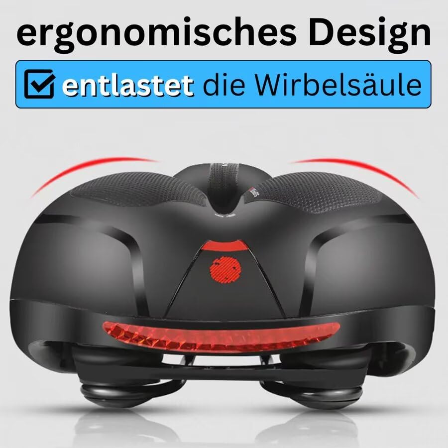 Fahrradsattel Cloud Comfort Pro Max Sattel - Endlich Schmerzfrei Radfahren Bequem Weich Memory