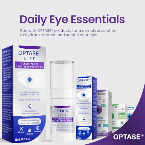 Optase LIFE Sensitive Eye Daily Renewal Cream, 15ml - Fast-acting, Preservative-free Hydrating Eye Cream for Dry, Sensitive Skin - Lightweight, Non-Sticky - With Ionized Water - Eye Doctor Approved - Thumbnail 7