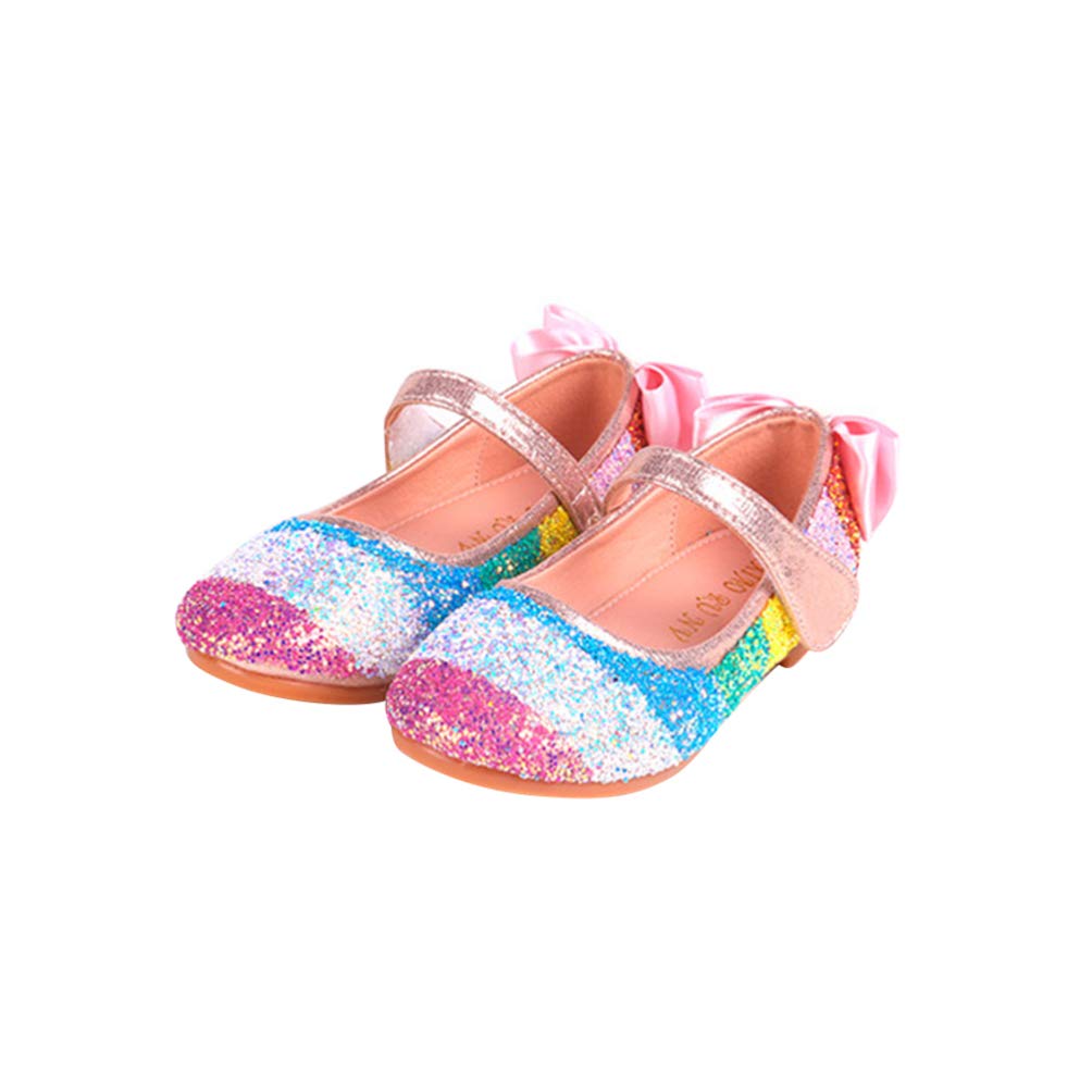 Healifty 1 Pair Dance Flat Slippers Ballet Belly Slippers Flat Shoes for Girls Ballroom Dance Shoes Flats Shoes Kids Ballet Shoes Shoes Child Dress Latin Dance Shoes Pink