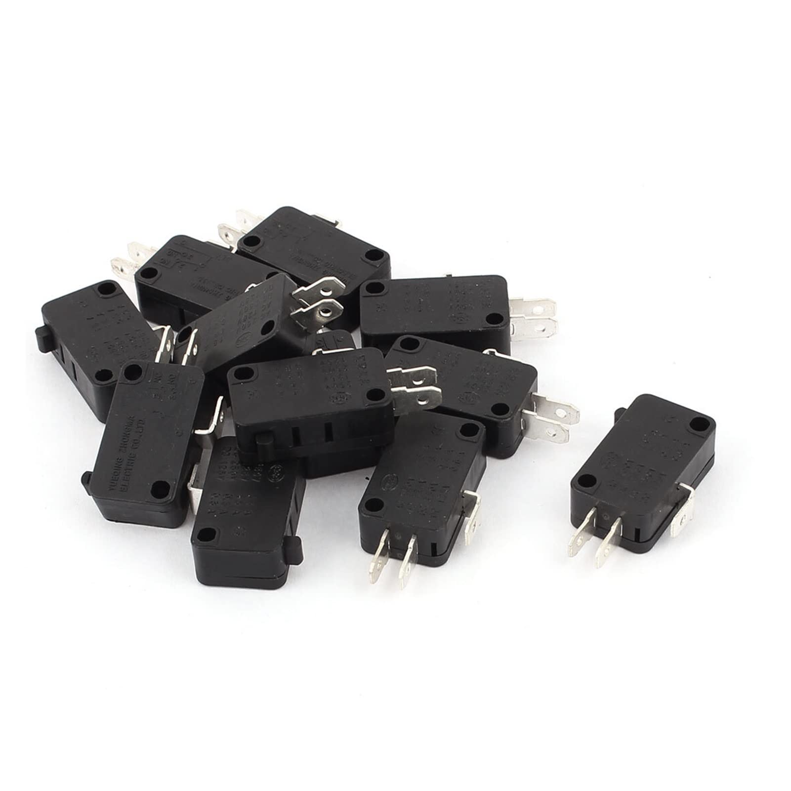 FQJYXWEWL Replacement Parts Limit Switch AC 250V/125V 15A 1NO 1NC SPDT Momentary Micro Limit Switch 12Pcs MS-1215 Silver