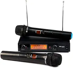 Microfone Sem Fio Duplo Kadosh KDSW-302M