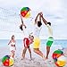 28 Pack 12 Inch Rainbow Beach Balls Bulk, Inflatable Swimming Pool Toys Beach Ball for Kids Birthday Party Favors Outdoor Summer Games Hawaiian Tropical Luau Themed Pool Party Decorations