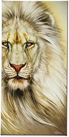 QART White Lion by Katon, a Hand Signed Limited Edition on Canvas
