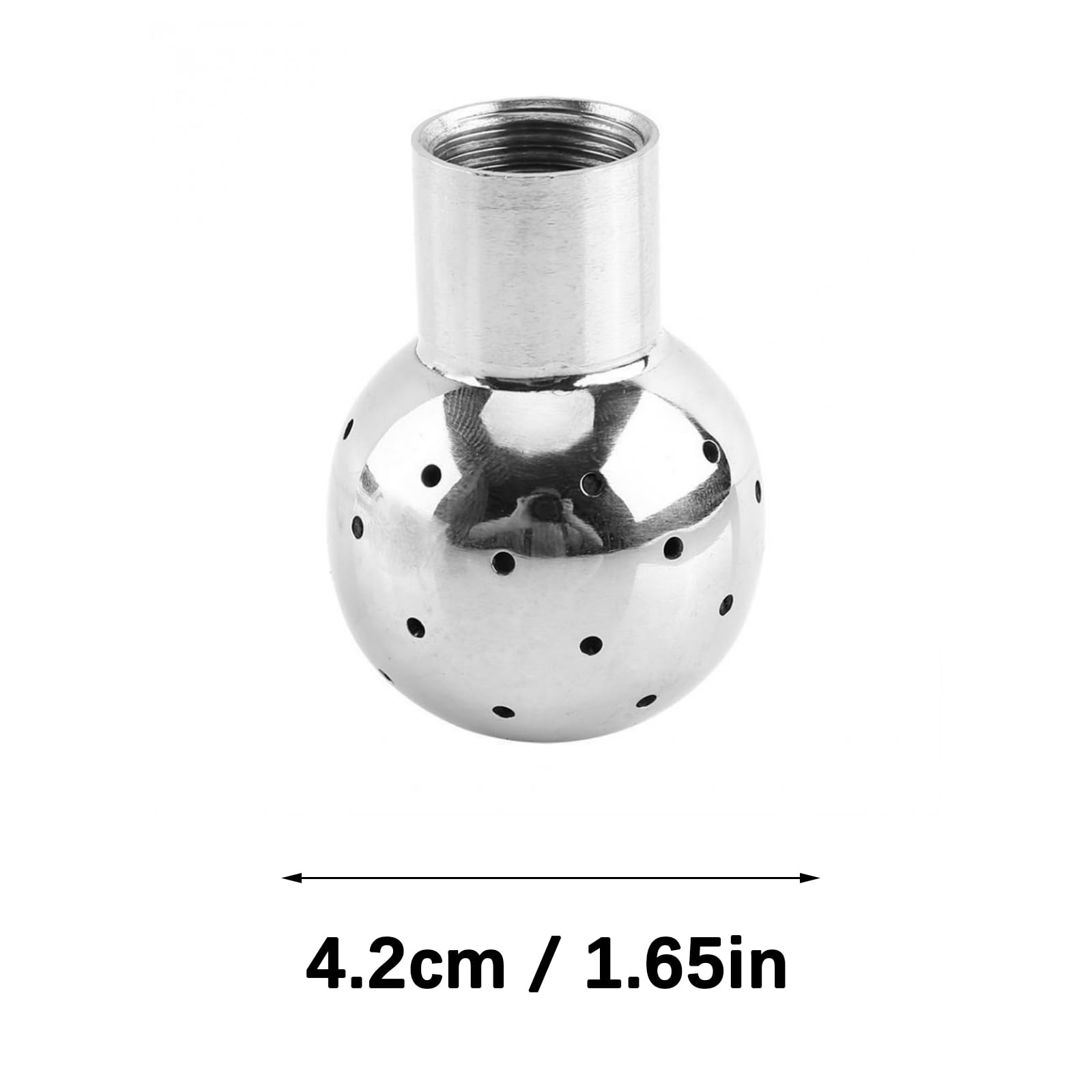 Bolas pulverizadoras de rosca fija de acero inoxidable de alta presión para alimentos, farmacéuticos, saneamiento industrial, bola de limpieza de acero inoxidable