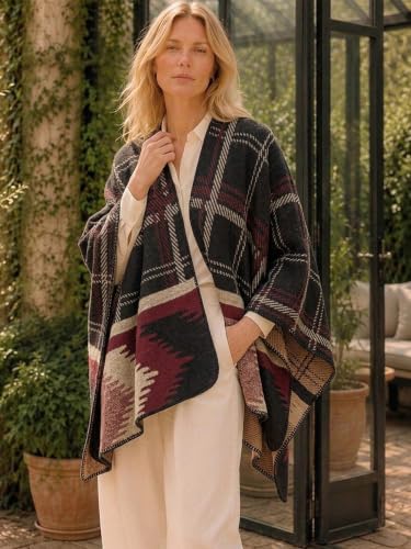 Image of Breezy Lane Shawl Wraps for Women Ponchos Ruana Wraps Cardigan