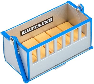 Britains, Link Box Accessory, 132 Scale Farm Equipment Attachment, Die-Cast Compatible with Tractor Models, Durable Rear-Mount Design, Adds Realism to Farm Playsets, for Kids and Collectors