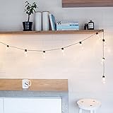 1x Lichterkette mit 20 klaren Plexiglas Kugeln