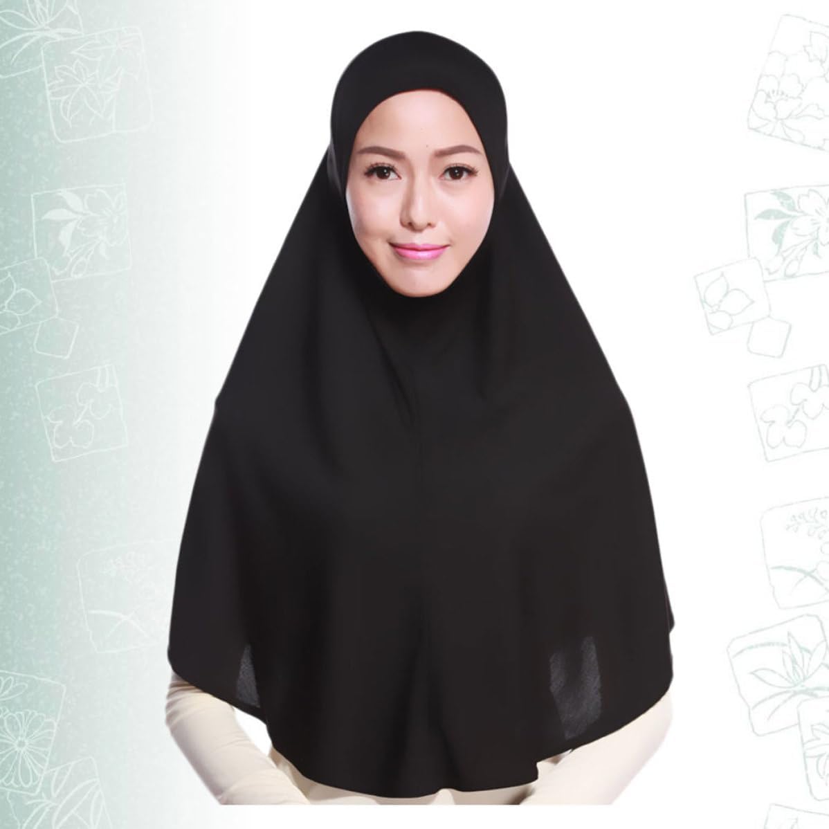 VOSAREA Hijab Scarf Long Elegant Wrap 96x82cm Shawl Made of Breathable Cotton and Linen and Comfortable Gift for Christmas Random Color Muslim for Day Wear