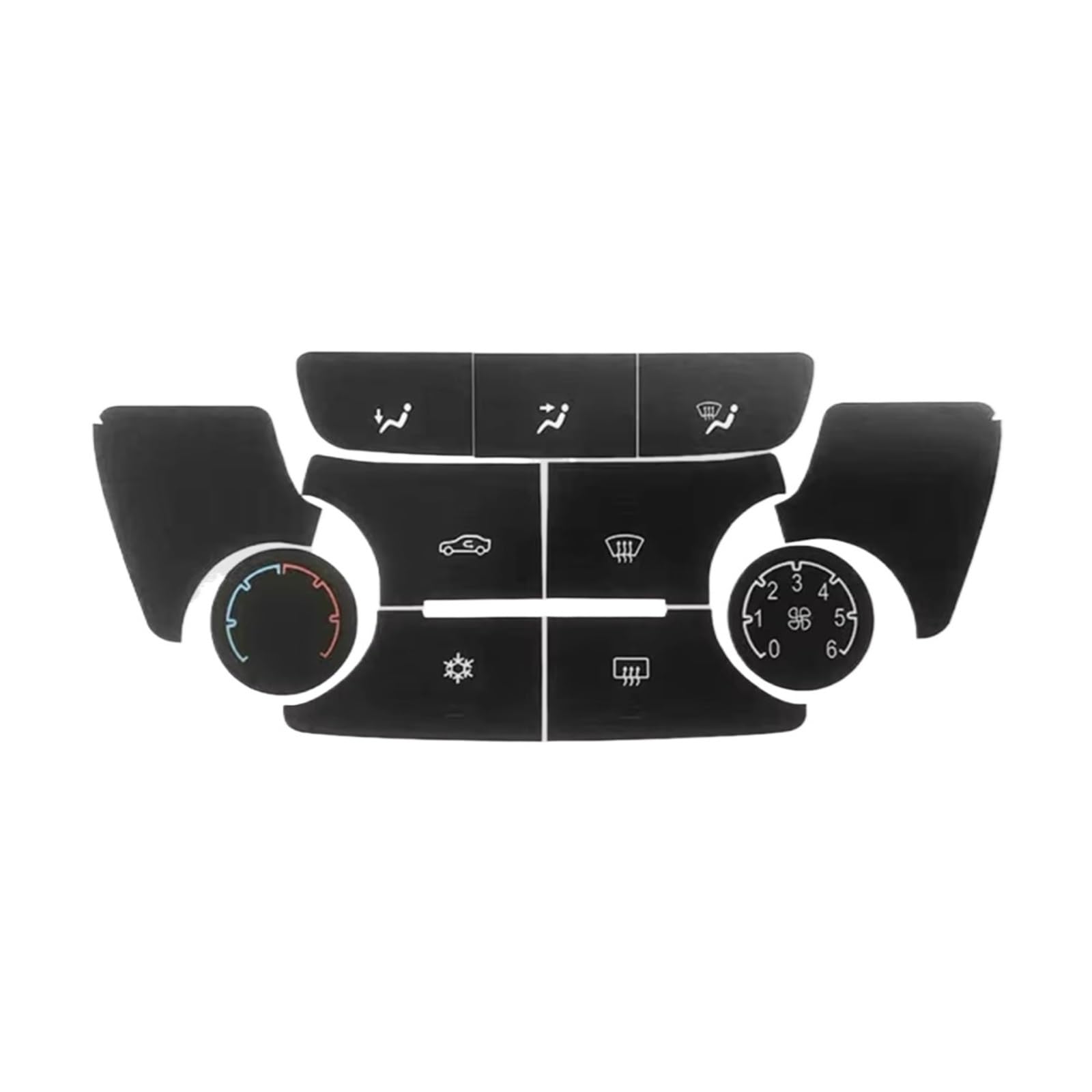Interior Button Sticker Compatible with Opel for Mokka 2012-2017 Car AC Button Repair Decal Stickers Climate Control Switch Panel