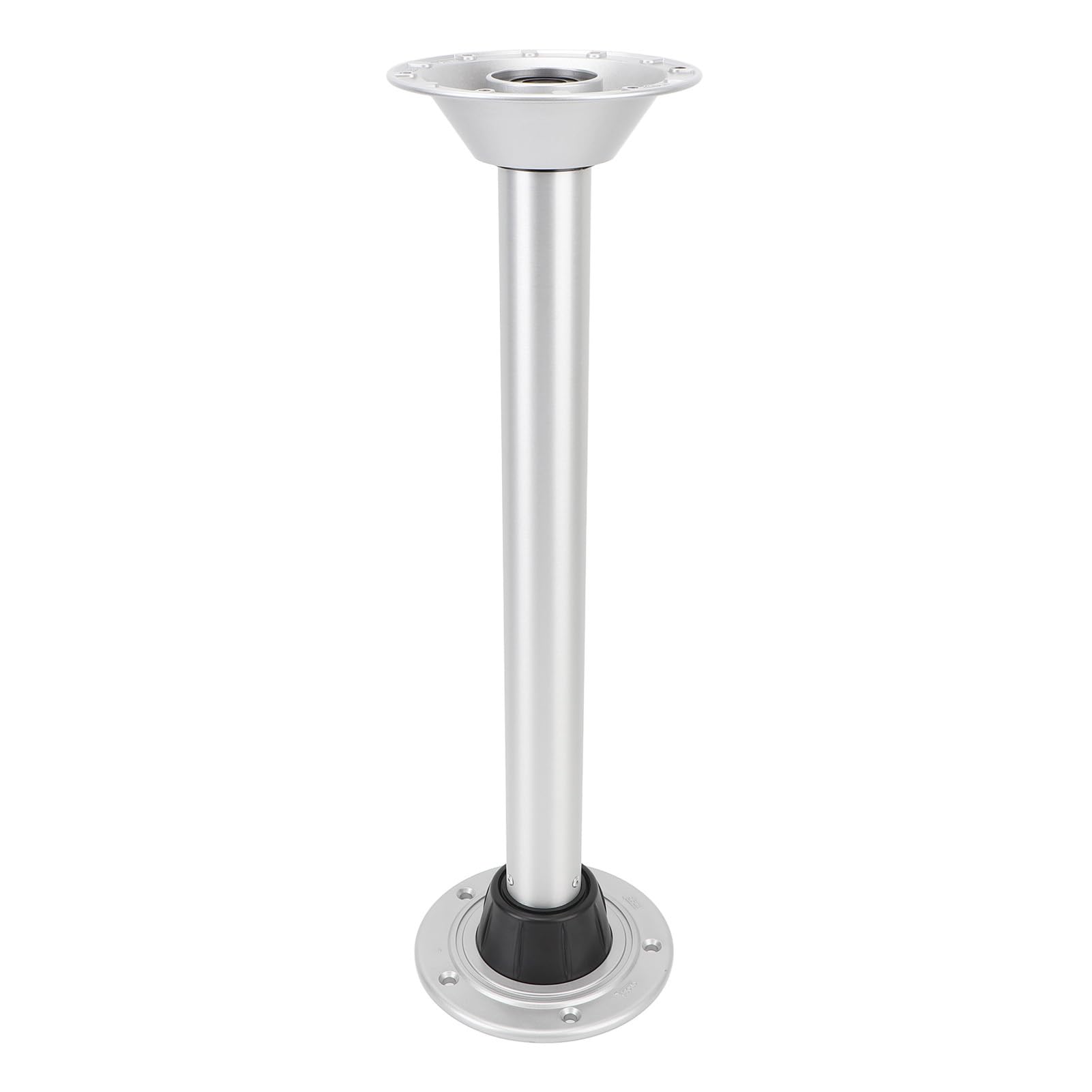 KIMISS Zestaw nóg stołu do kampera, wysokość 580 mm, montaż powierzchniowy ze stopu aluminium, zdejmowany z podstawą podłogową, do kampera, łodzi, jachtu, przyczepy kempingowej