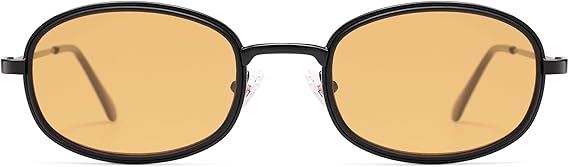 Retro Oval Sunglasses for Women Men Trendy Large Round Y2k Sunnies AP3681